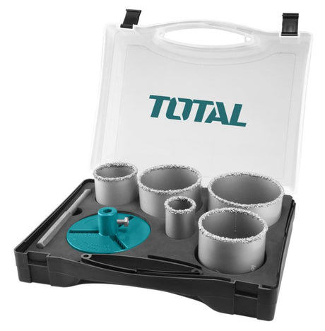 Accesorii scule electrice TOTAL, Set carote TOTAL pentru zidarie 33mm, 53mm, 67mm, 73mm, 83mm, 1, atomico.ro