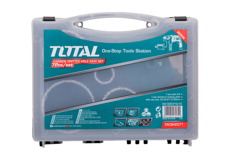 Accesorii scule electrice TOTAL, Set carote TOTAL pentru zidarie 33mm, 53mm, 67mm, 73mm, 83mm, 6, atomico.ro