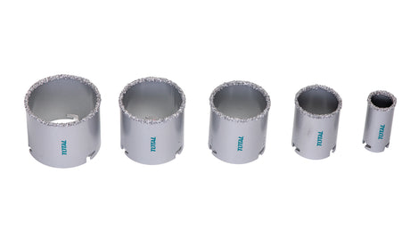 Accesorii scule electrice TOTAL, Set carote TOTAL pentru zidarie 33mm, 53mm, 67mm, 73mm, 83mm, 3, atomico.ro