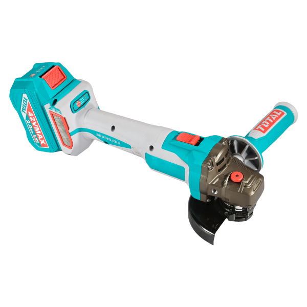 Polizor unghiular TOTAL 115 mm, 42V, 1080W, brushless (INCLUDE 2 ACUMULATORI, 1 INCARCATOR), 5, atomico.ro