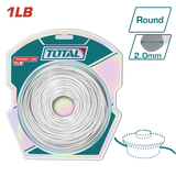 Fir taietor rotund TOTAL 2.0 mm, 120 m, pentru motocoasa si trimmer