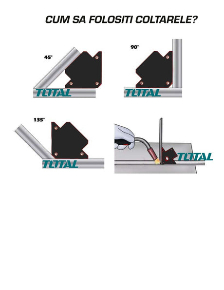 Aparate de sudura TOTAL, TOTAL - Coltare magnetice pentru sudura 3 45,90, 1, atomico.ro