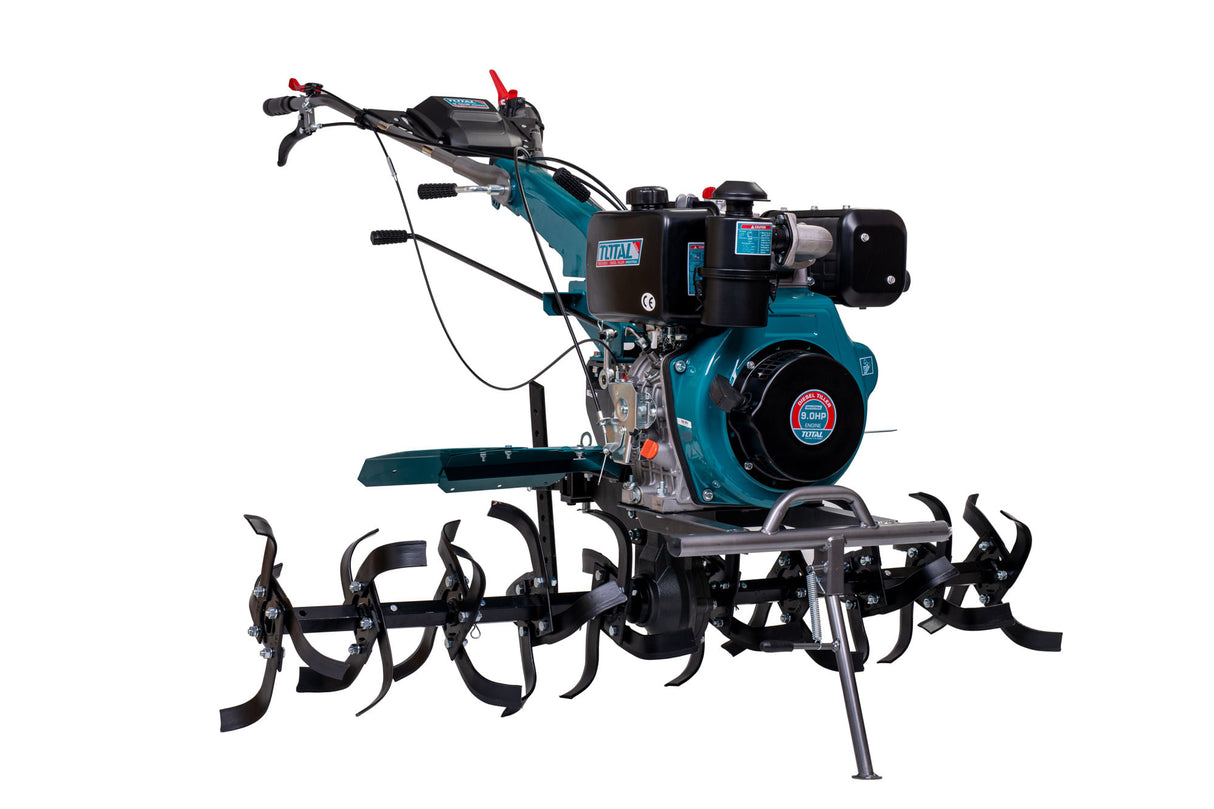Motocultor DIESEL TOTAL 9 CP, cu set freze si roti de transport, 4, atomico.ro