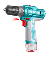 Masina de gaurit cu acumulator TOTAL 12 V, Li-Ion, LED, 20 Nm, 1500 rpm