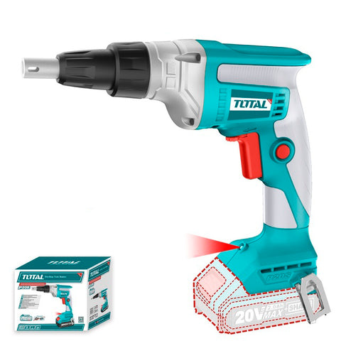Surubelnita fara fir TOTAL pentru gips carton, 20V, 1/4 Hex (nu