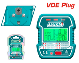 Stecher tester TOTAL VDE, ecran LCD, 90–250V, test RCD si prize