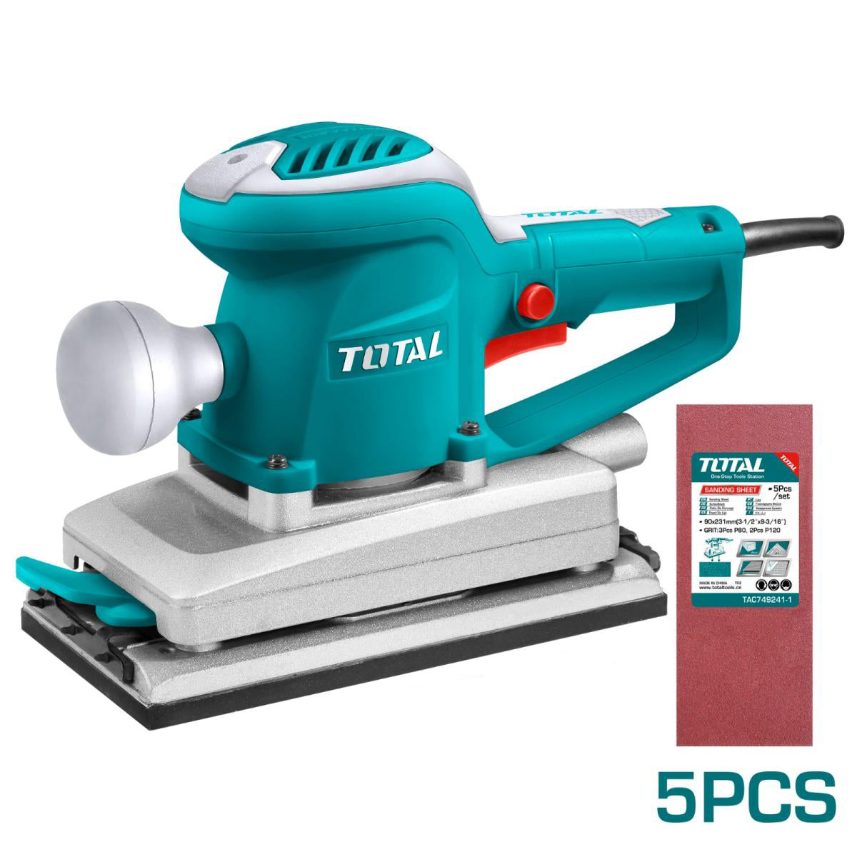 Masina de slefuit Total Industrial 350W, baza aluminiu 220x110 mm, 11000 rpm - Resigilat, 1, atomico.ro