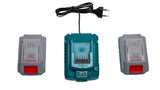 TOTAL - KIT 2 BATERII SI INCARCATOR 20V 2.0Ah
