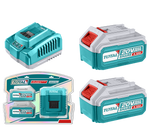 Kit TOTAL 2 baterii si incarcator 20V 4.0Ah