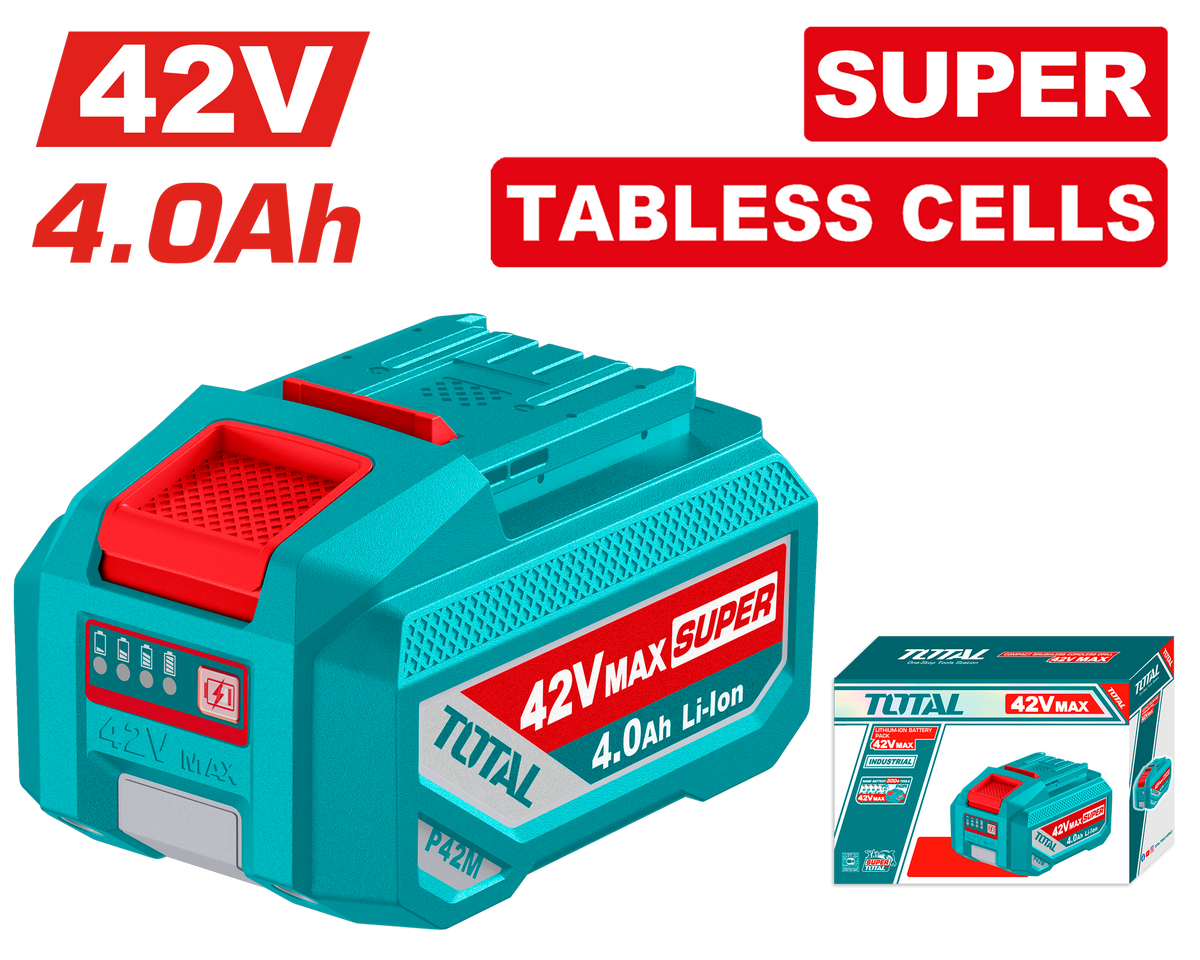 Acumulator TOTAL 42V, 4.0Ah, Li-Ion, celule tip Tabless, compatibil seria P42M, 1, atomico.ro