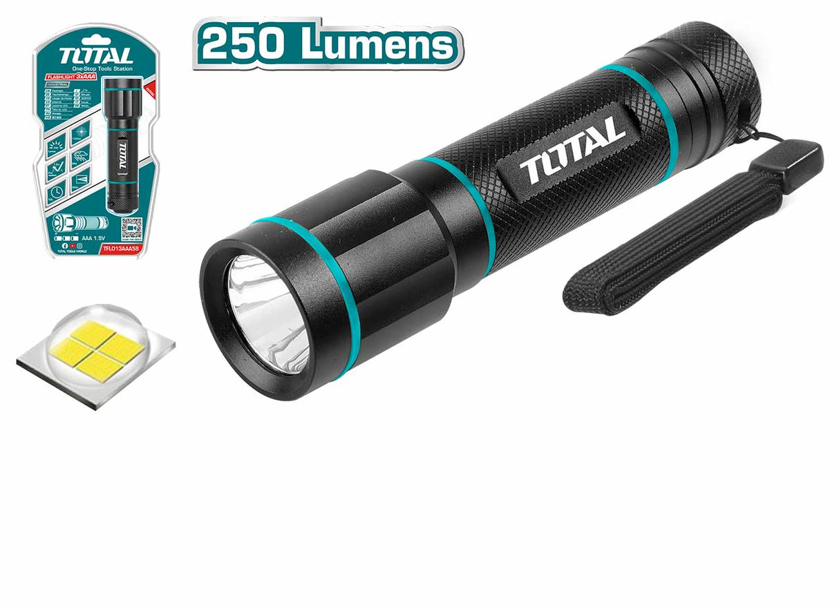 Lanterna portabila din aluminiu Total Industrial,  250 lumeni, 1, atomico.ro
