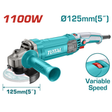 Polizor unghiular TOTAL 1100 W, diametru disc 125mm