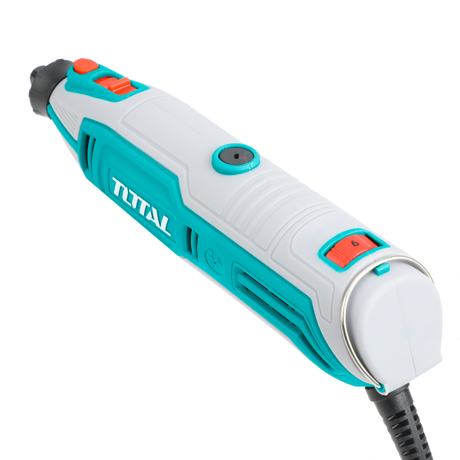 Atomico, Mini polizor electric TOTAL 130W, viteza variabila 10000–35000 rpm, 109 accesorii, ax flexibil inclus, 6, atomico.ro