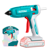 Pistol de lipit cu silicon TOTAL 20V Li-Ion, nu include acumulator si incarcator