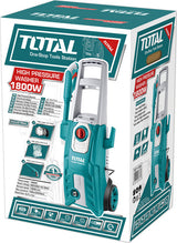 Aparat de spalat cu presiune TOTAL Industrial - 1800W, 150bar, 360 l/h