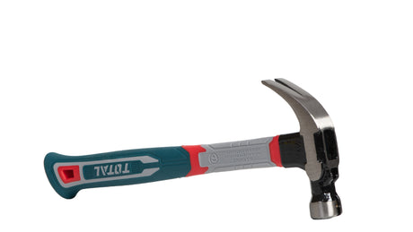 Ciocane si tarnacoape, Ciocan de dulgherie TOTAL, 450g,  maner din fibra de sticla si suport magnetic pentru cuie, 2, atomico.ro