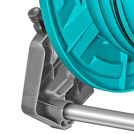 Unelte sezoniere, Set tambur furtun gradina TOTAL 20 m, furtun PVC 3 straturi 1/2", suport aluminiu, conectori rapizi si duza inclusa, 3, atomico.ro