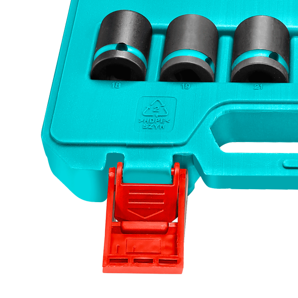 Set tubulare impact TOTAL 1/2", 14 piese, 10–27 mm, Cr-Mo, 4, atomico.ro
