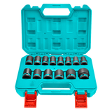 Set tubulare impact TOTAL 1/2", 14 piese, 10–27 mm, Cr-Mo