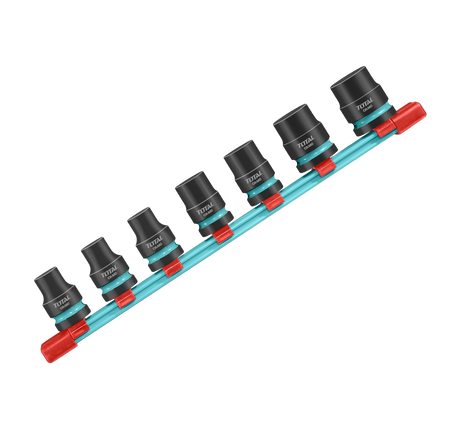 Scule si unelte de mana, Set tubulare de impact adanci TOTAL 1/2”, Cr-Mo, 7 piese, 1, atomico.ro