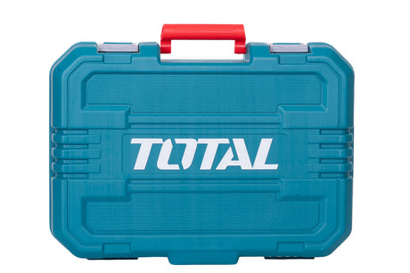 Scule TOTAL, Trusa de scule TOTAL 165 piese cu masina de gaurit si insurubat cu percutie 20V, acumulator 2.0Ah si incarcator, 2, atomico.ro