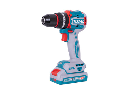 Scule TOTAL, Trusa de scule TOTAL 165 piese cu masina de gaurit si insurubat cu percutie 20V, acumulator 2.0Ah si incarcator, 3, atomico.ro