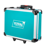 Set scule TOTAL 147 piese profesional, trusa cu chei, clichet, biti, clesti si accesorii, cutie aluminiu