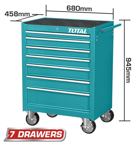 Truse scule, Banc mobil Total pentru scule GOL cu 7 sertare 680 x 458 x 802mm, atomico.ro