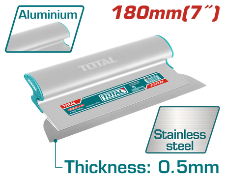 Gletiere, Gletiera TOTAL 180 mm – lama inox, maner aluminiu, 2, atomico.ro