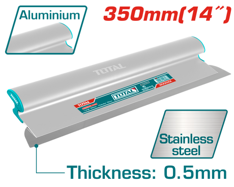 Gletiere, Gletiera TOTAL 350 mm – otel inoxidabil, maner aluminiu, 7, atomico.ro