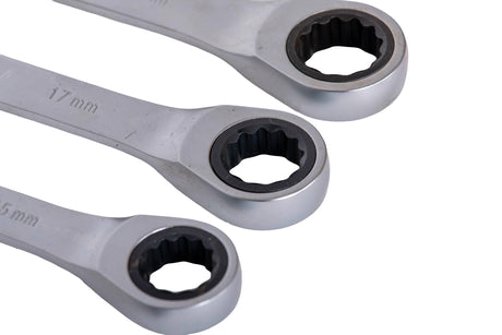 Chei auto - mecanica, Set 8 chei combinate cu clichet TOTAL Industrial, atomico.ro