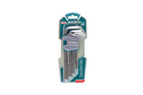 TOTAL - SET 9 CHEI IMBUS HEXAGONALE 1.5-10MM, CR-V INDUSTRIAL