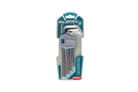 Chei auto - mecanica, Set 9 chei imbus hexagonale TOTAL Industrial - 1.5-10mm-Cr-V, 2, atomico.ro