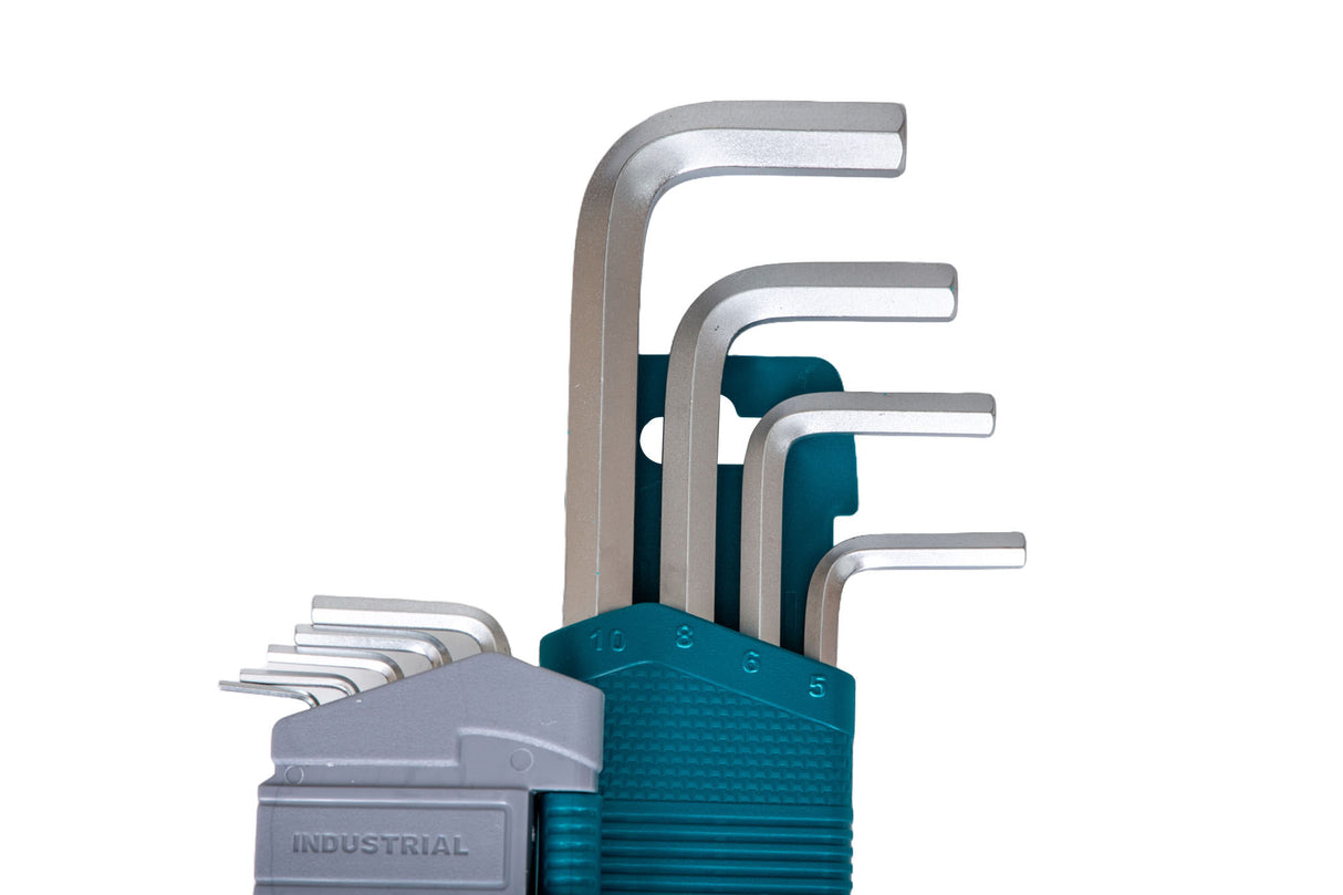 Set 9 chei imbus hexagonale TOTAL Industrial - 1.5-10mm-Cr-V, 3, atomico.ro