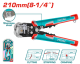 Cleste multifunctional TOTAL 7"/180 mm, Cr-V, teflon, maner TPR