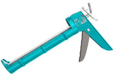 Scule si unelte de mana, Pistol silicon TOTAL 9", mecanism cu dinti, pentru cartuse 310 ml, 1, atomico.ro
