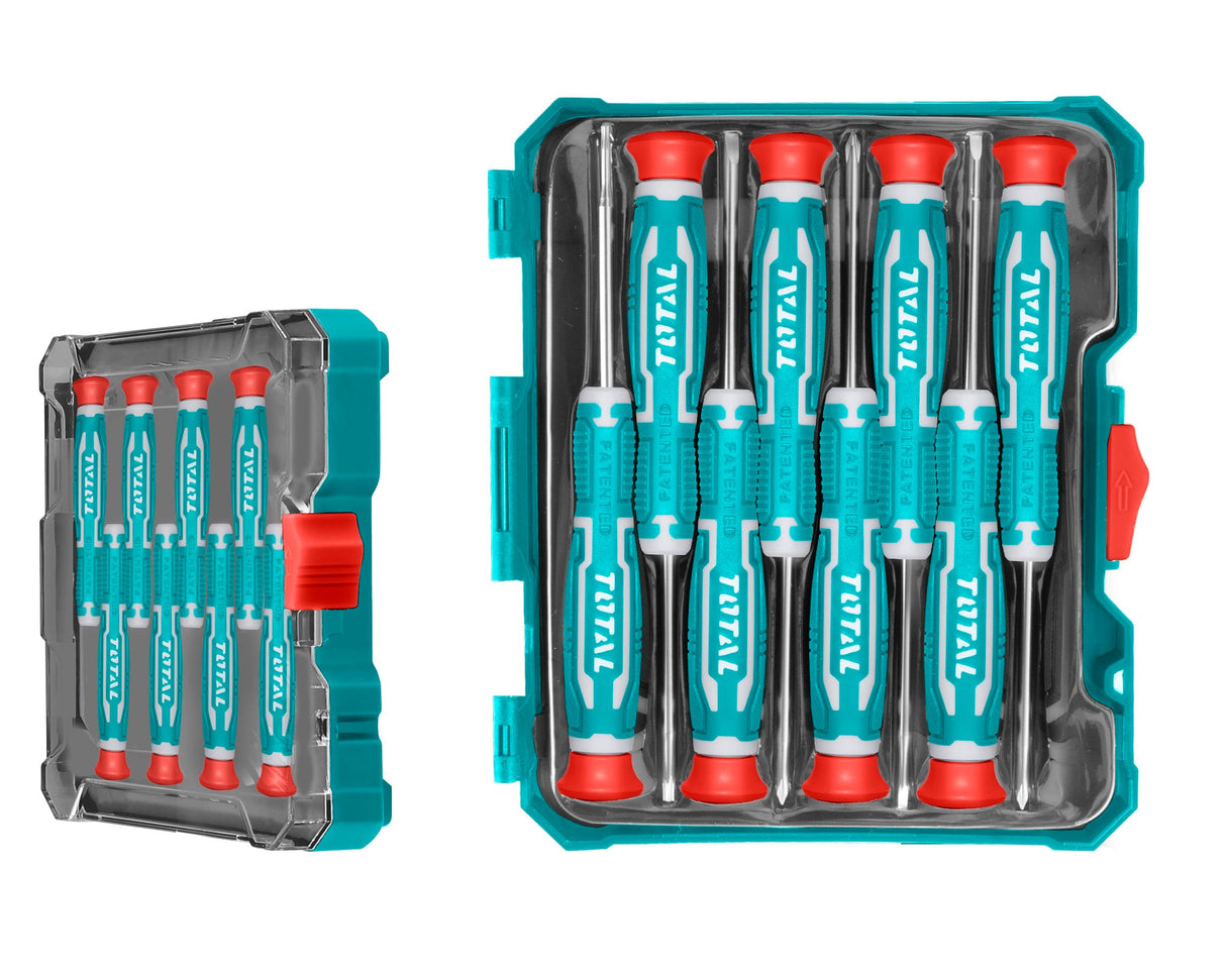 Set 8 surubelnite de precizie TOTAL - CR-V INDUSTRIAL, 1, atomico.ro