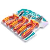 Set clesti izolati TOTAL electrician 3 piese, Cr-V, 1000V, patent, varf lung si taietor