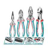 Set 4 Clesti TOTAL Cr-V – Cleste Combinat 8”, Taietor 7”, Varf Lung 6”, Articulatie Glisanta 8”