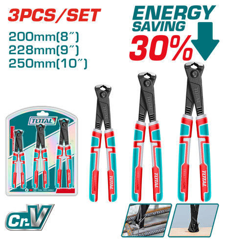 Clesti auto - mecanica, Set 3 clesti TOTAL pentru legat sarma, otel Cr-V, 2, atomico.ro