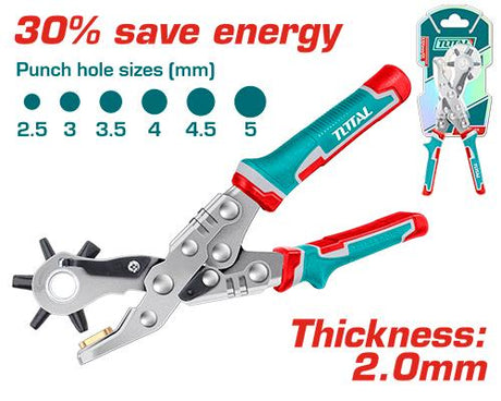 Clesti, Cleste preducea TOTAL 6 dimensiuni, 2.5–5 mm, perforare piele si materiale, 6, atomico.ro