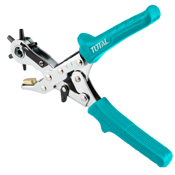 Cleste preducea TOTAL 6 dimensiuni, 2.5–5 mm, perforare piele si materiale, 2, atomico.ro