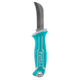 Cutit dezizolat cabluri TOTAL 200 mm, lama curbata, inox, cu protectie