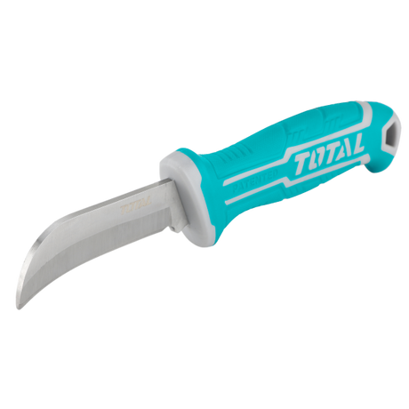 Scule si utilaje constructii, Cutit dezizolat cabluri TOTAL 200 mm, lama curbata, inox, cu protectie, 1, atomico.ro