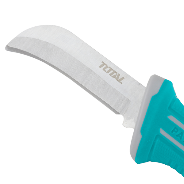 Cutit dezizolat cabluri TOTAL 200 mm, lama curbata, inox, cu protectie, 3, atomico.ro