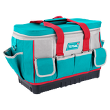 Geanta scule TOTAL 16", 25 buzunare, poliester 600D/1680D, baza rigida, curea umar