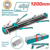 Masina de taiat gresie si faianta TOTAL 1200 mm, grosime 16 mm, lama carbura tungsten, ghidaje aluminiu - resigilat