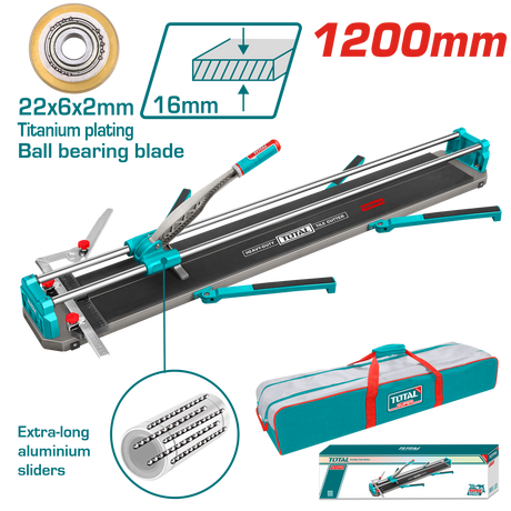 Masini gresie si faianta, Masina de taiat gresie si faianta TOTAL 1200 mm, grosime 16 mm, lama carbura tungsten, ghidaje aluminiu, 4, atomico.ro