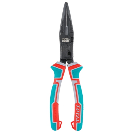 Clesti electricieni, Cleste varf ascutit TOTAL 8.5"/215 mm, Cr-V, teflon, maner TPR, multifunctional, 1, atomico.ro