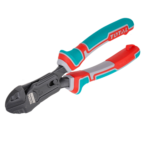 Scule si unelte de mana, Cleste taietor multifunctional TOTAL 8"/200 mm, Cr-V, teflon, maner TPR, 2, atomico.ro